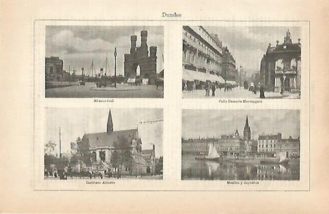 LAMINA ESPASA 31580:  Arco Real Muelle e Instituo Alberto en Dundee Escocia