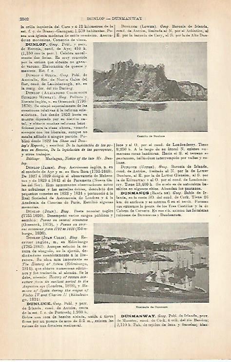 LAMINA ESPASA 31585: Castillo de Dunluce Irlanda