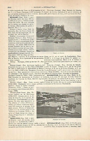 LAMINA ESPASA 31585: Castillo de Dunluce Irlanda