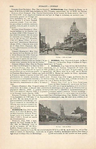 LAMINA ESPASA 31602: Calle del Oeste en Durban Francia
