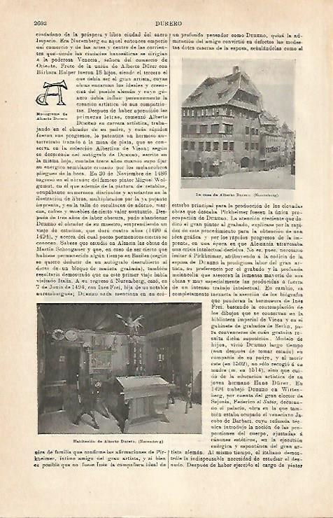 LAMINA ESPASA 31604: La casa de Durero en Nuremberg