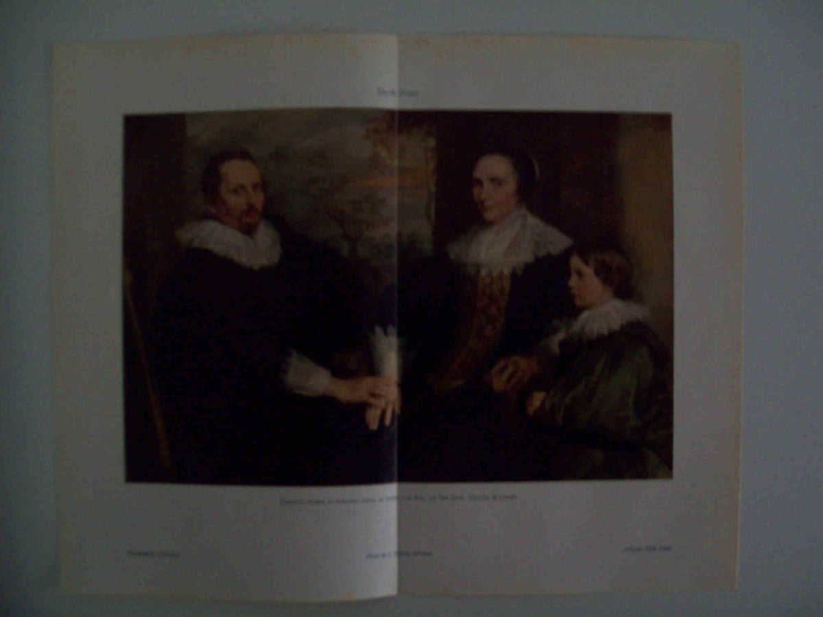 LAMINA ESPASA 31619: Retrato de Sebastian Leers su mujer y su hijo por Van Dyck