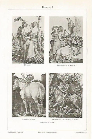 LAMINA ESPASA 31622: Grabados en cobre por Durero