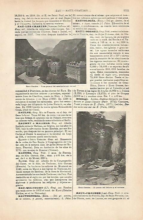 LAMINA ESPASA 31633: Establecimiento termal de Eaux-Chaudes Francia