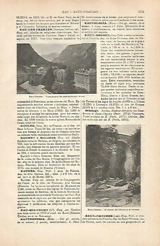 LAMINA ESPASA 31633: Establecimiento termal de Eaux-Chaudes Francia