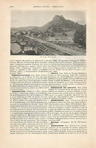 LAMINA ESPASA 31634: Vista de Ebernburg Alemania