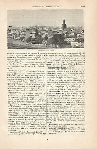 LAMINA ESPASA 31635: Vista de Eberswalde Alemania