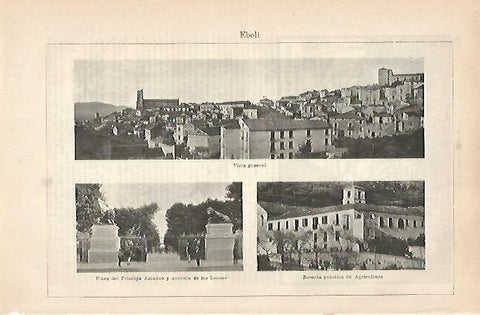 LAMINA ESPASA 31636: Vistas de Eboli Italia