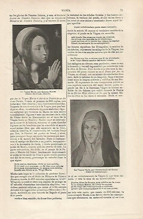 LAMINA ESPASA 31657: La Virgen Maria por El Greco 