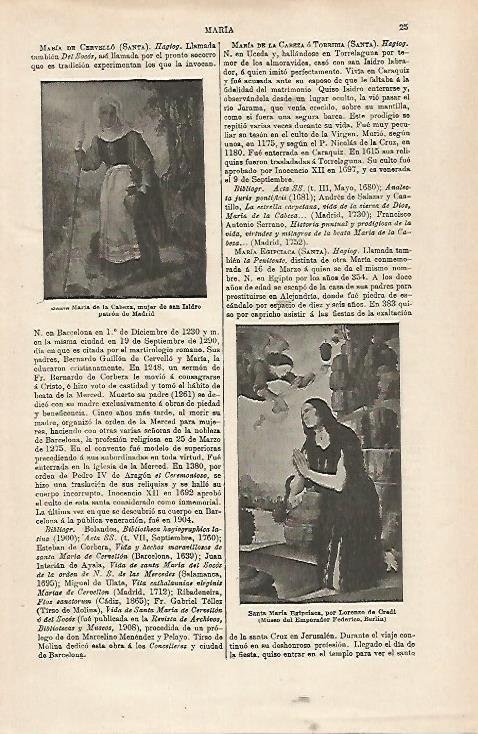 LAMINA ESPASA 31660: Santa Maria Egipciaca por Lorenzo de Credi