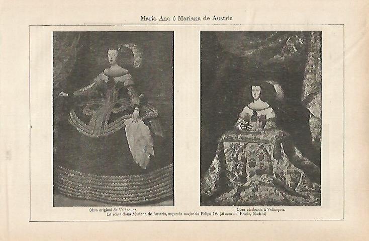 LAMINA ESPASA 31667: Mariana de Austria por  Velazquez