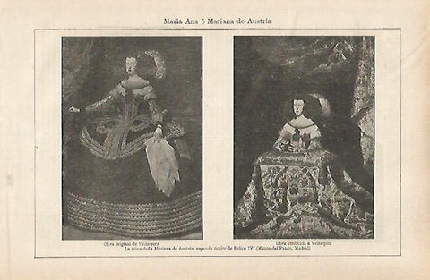 LAMINA ESPASA 31667: Mariana de Austria por  Velazquez