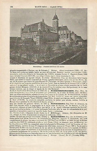 LAMINA ESPASA 31674: Castillo de Marienburgo Alemania