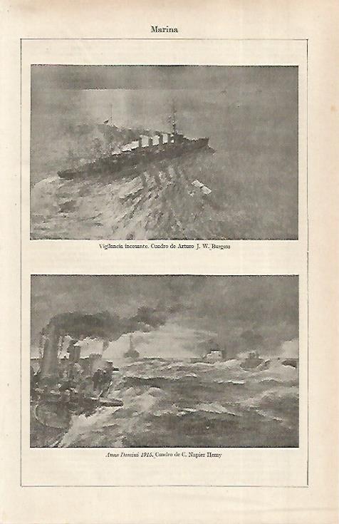 LAMINA ESPASA 31685: Vigilancia incesante por Burgess y Anno Domini 1915 por Hemy