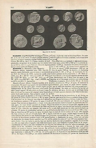 LAMINA ESPASA 31689:Monedas de Marion 