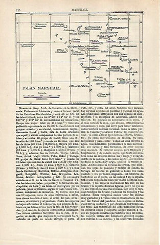 LAMINA ESPASA 31697: Mapa de las Islas Marshall