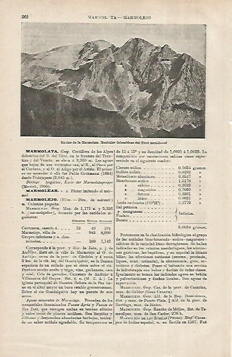 LAMINA ESPASA 31698: Macizo de las Marmotas