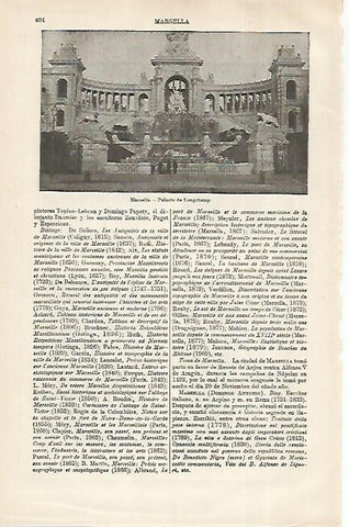 LAMINA ESPASA 31713: Palacio de Longchamp en Marsella