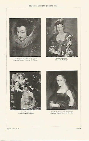 LAMINA ESPASA 31718: Retratos por Rubens