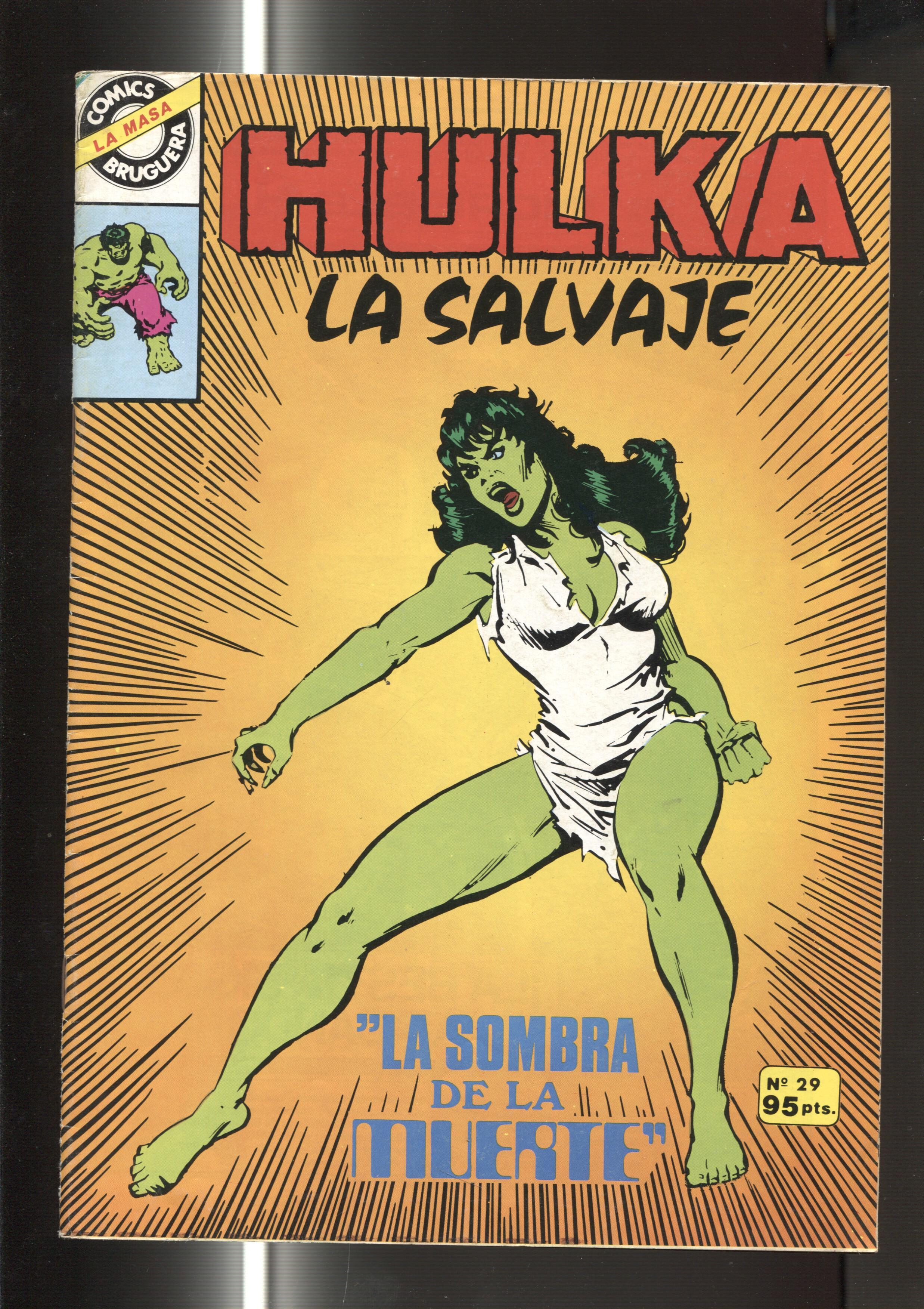 Comics Bruguera : La Masa numero 29: Hulka la salvaje(numerado 3 en trasera)