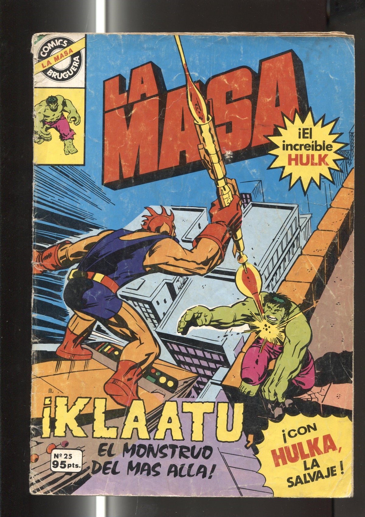 Comics Bruguera : La Masa numero 25 (numerado 2 en trasera)