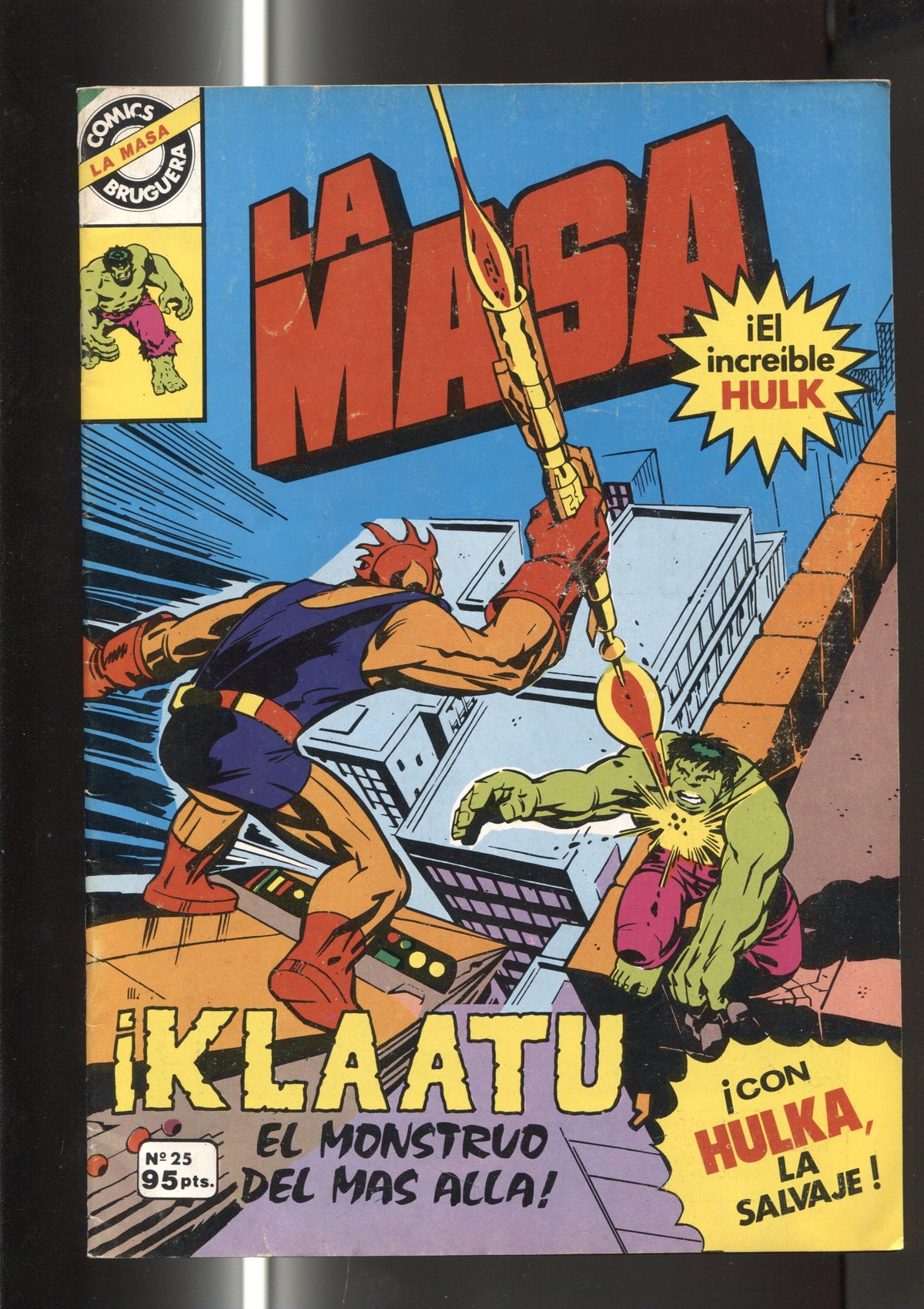 Comics Bruguera : La Masa numero 25 (numerado 1 en trasera)
