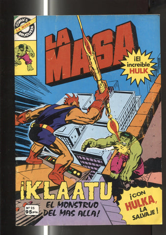 Comics Bruguera : La Masa numero 25 (numerado 1 en trasera)