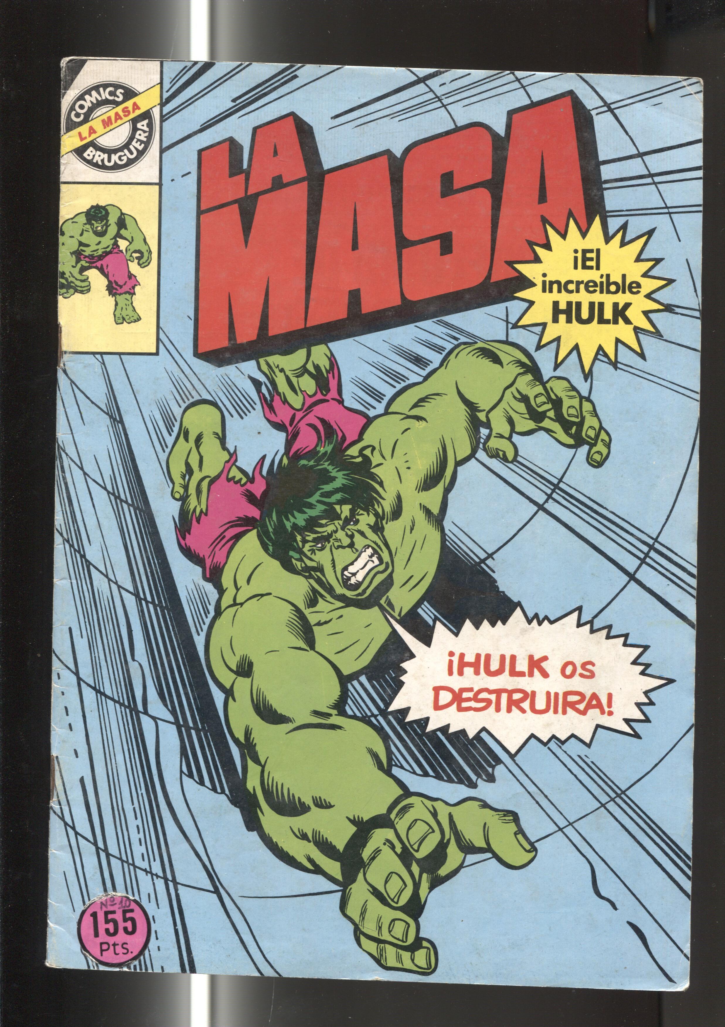 Comics Bruguera : La Masa numero 10 (numerado 2 en trasera)