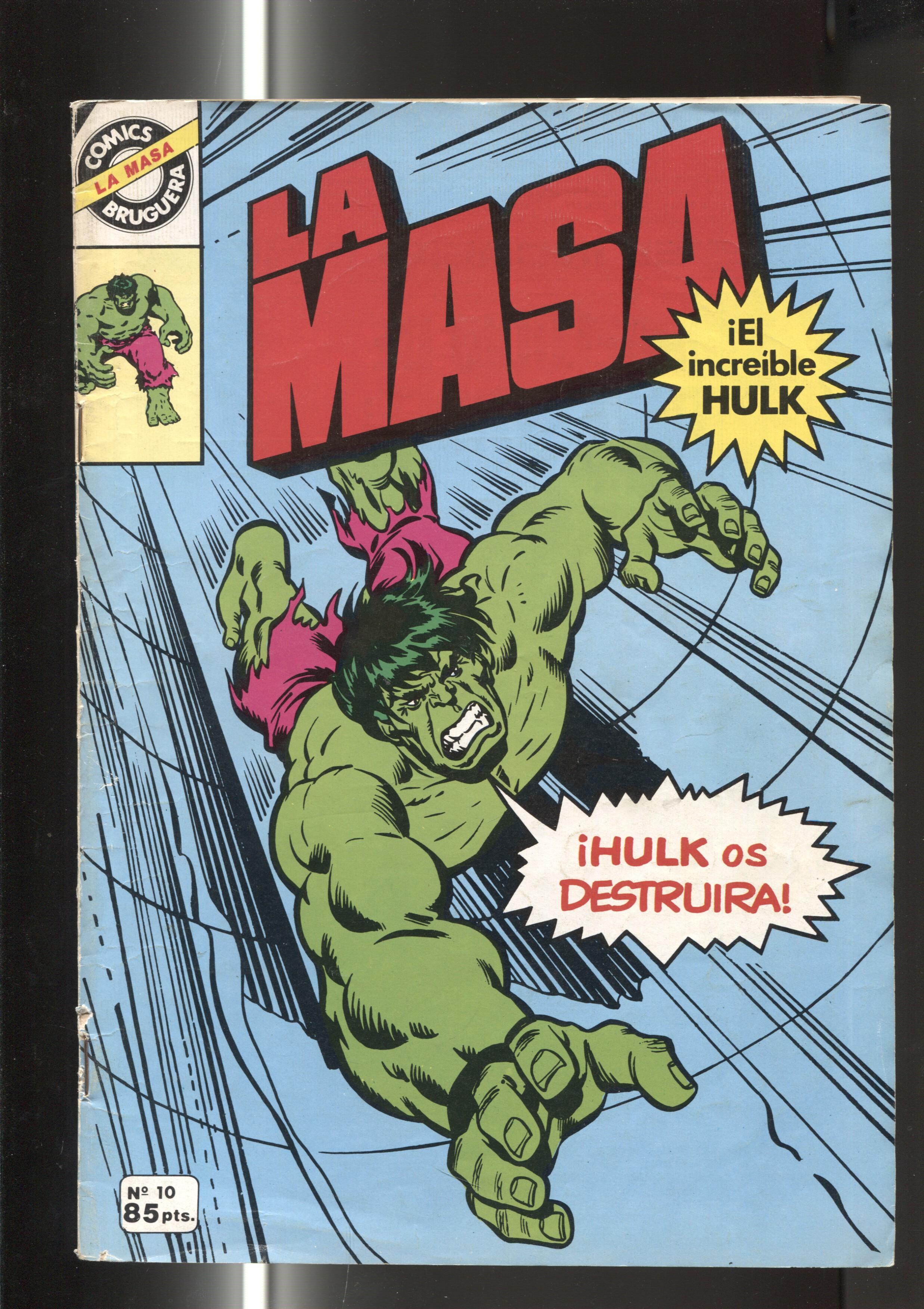 Comics Bruguera : La Masa numero 10 (numerado 1 en trasera)