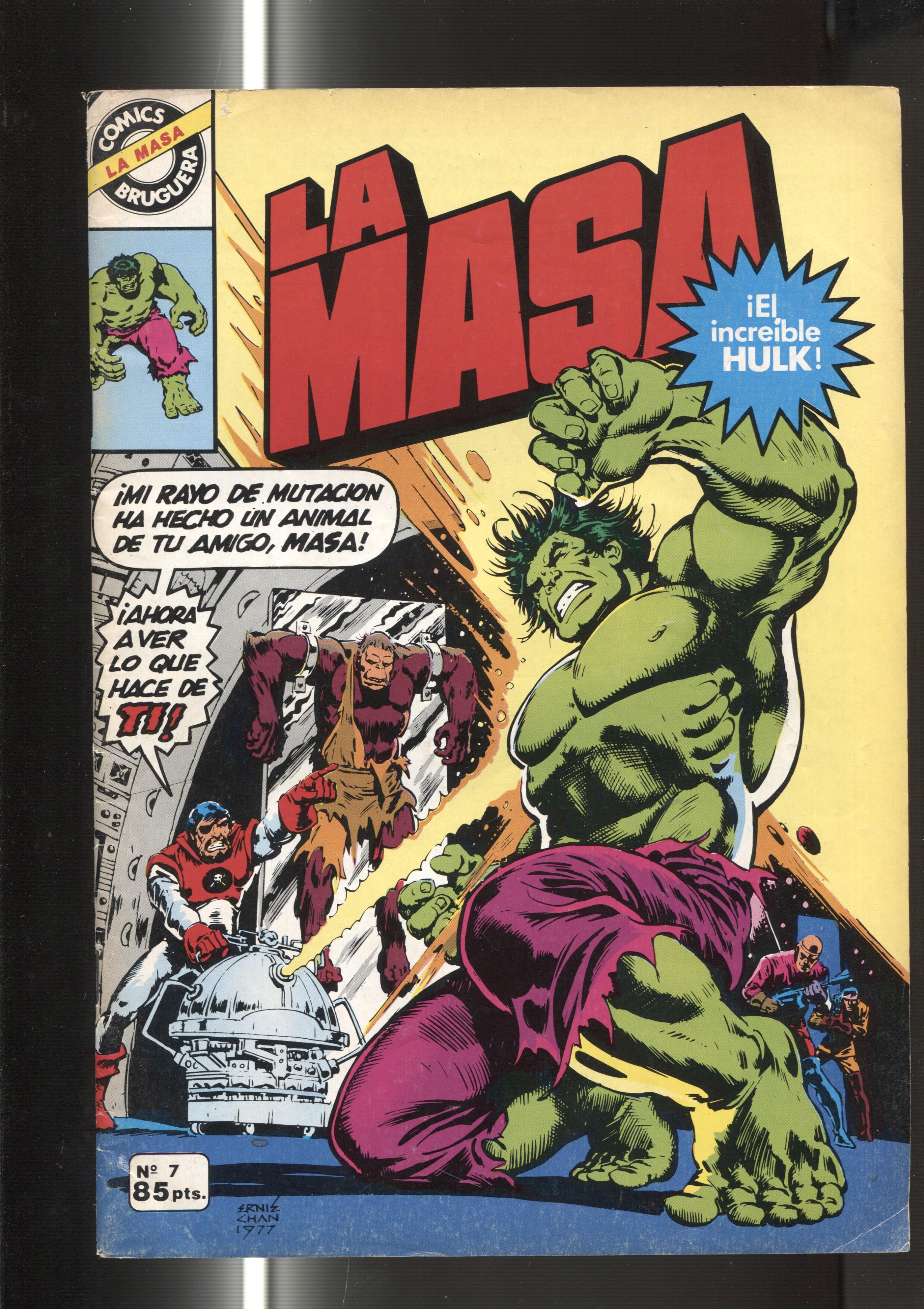 Comics Bruguera : La Masa numero 07 (numerado 3 en trasera)