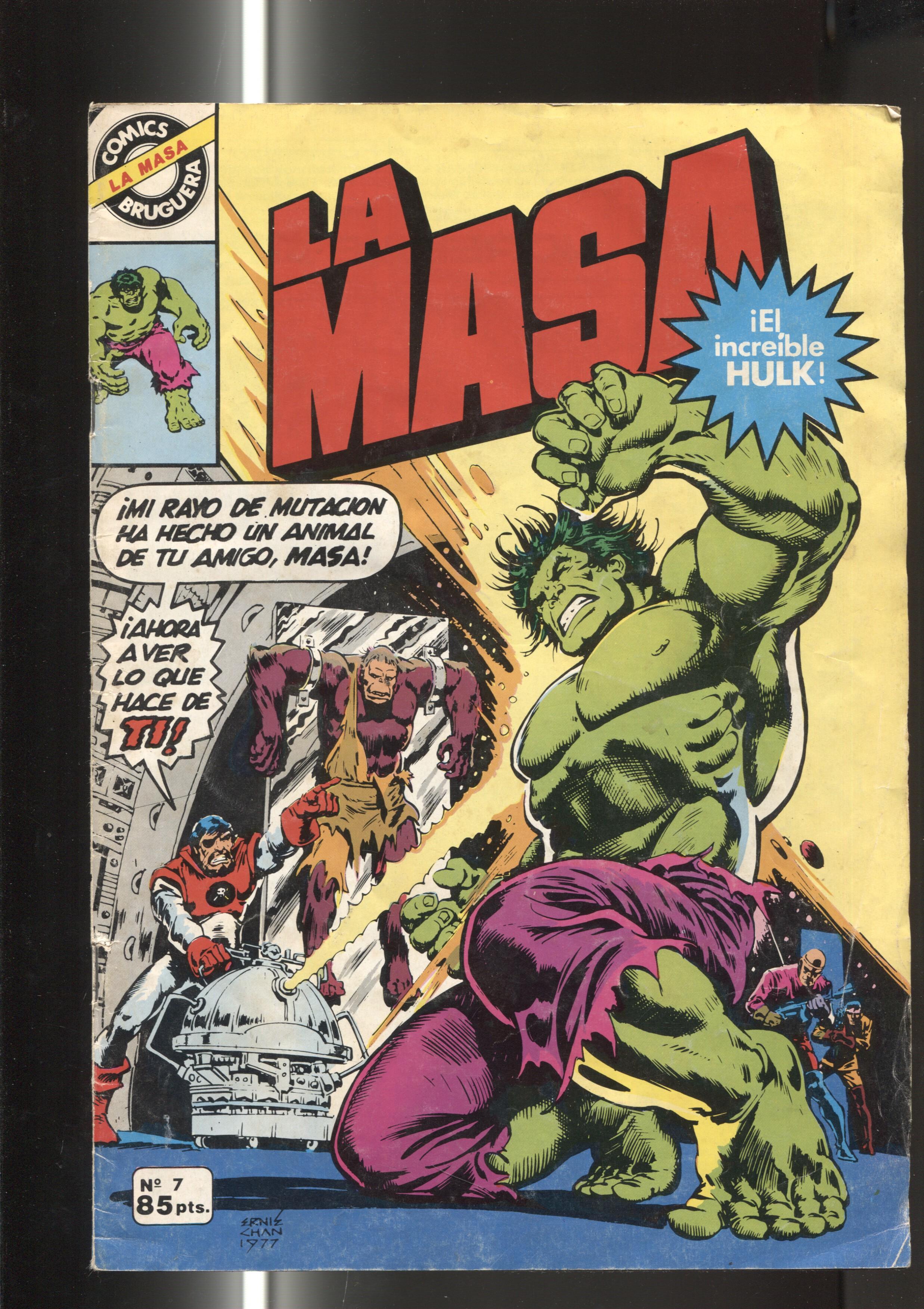 Comics Bruguera : La Masa numero 07 (numerado 1 en trasera)