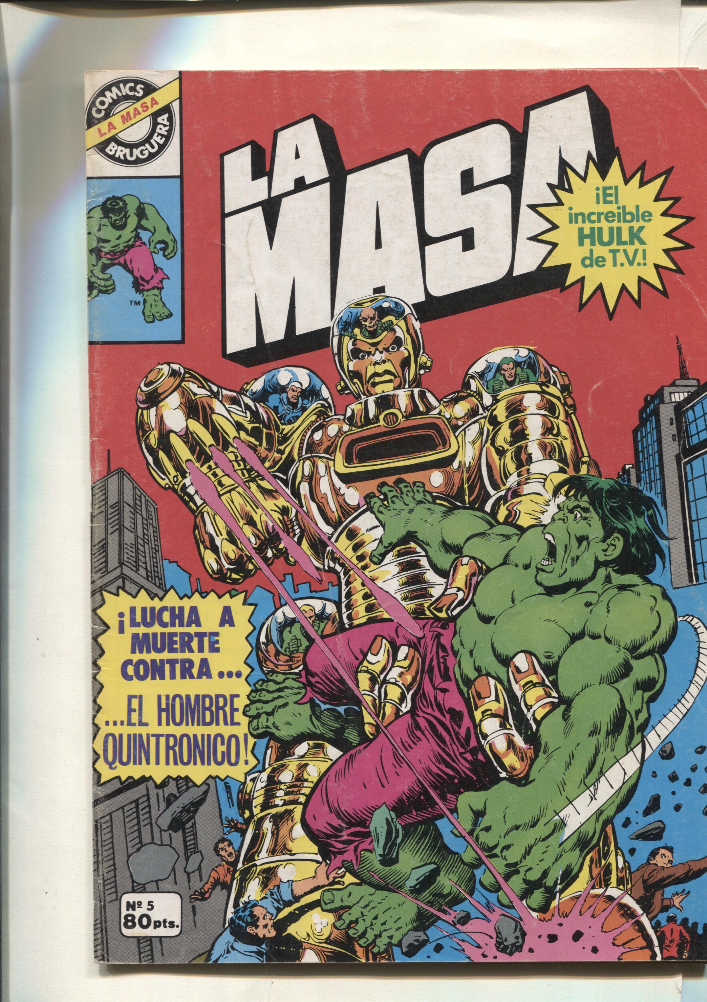 Comics Bruguera : La Masa numero 05 (numerado 2 en trasera)