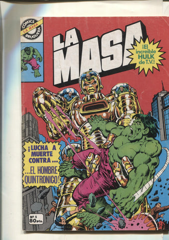 Comics Bruguera : La Masa numero 05 (numerado 2 en trasera)