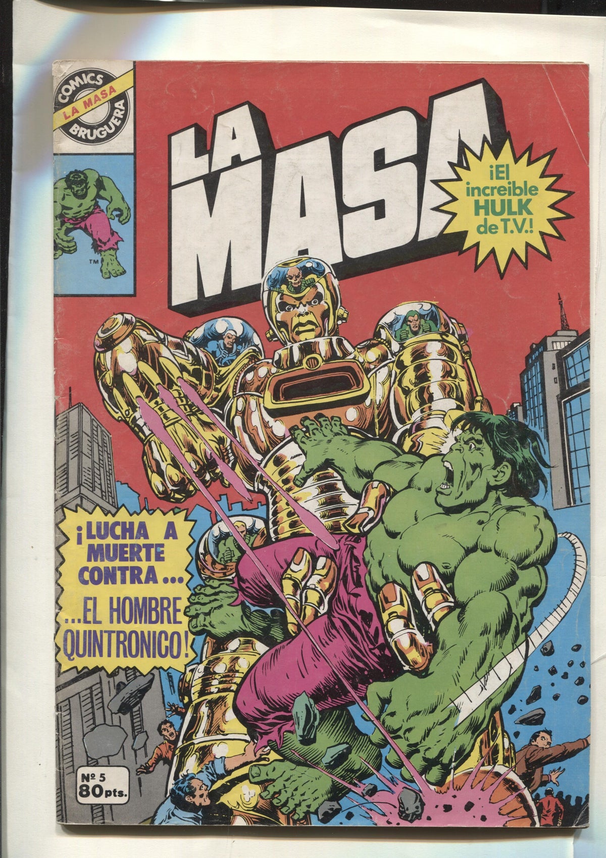 Comics Bruguera : La Masa numero 05 (numerado 1 en trasera)