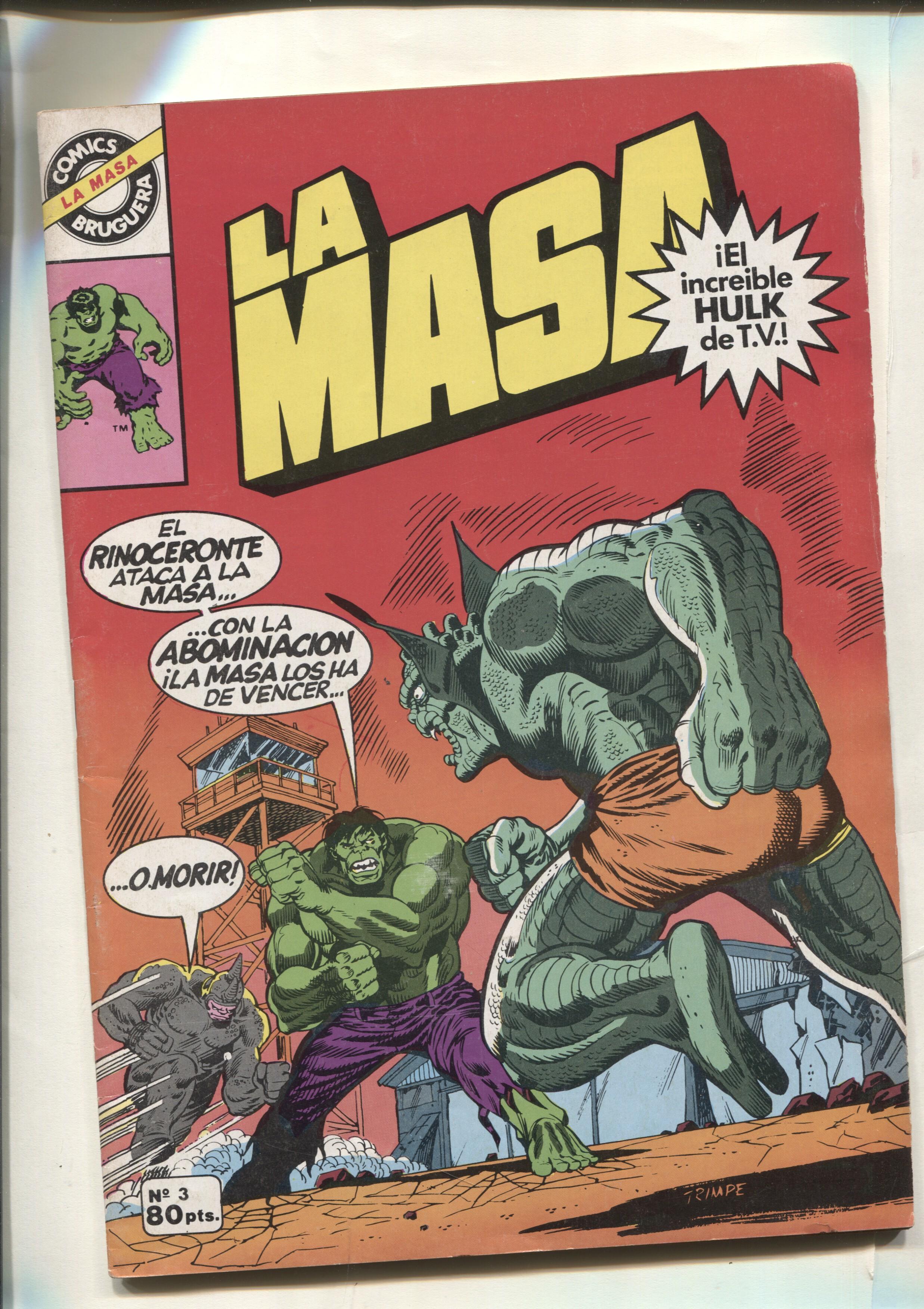 Comics Bruguera : La Masa numero 03 (numerado 2 en trasera)