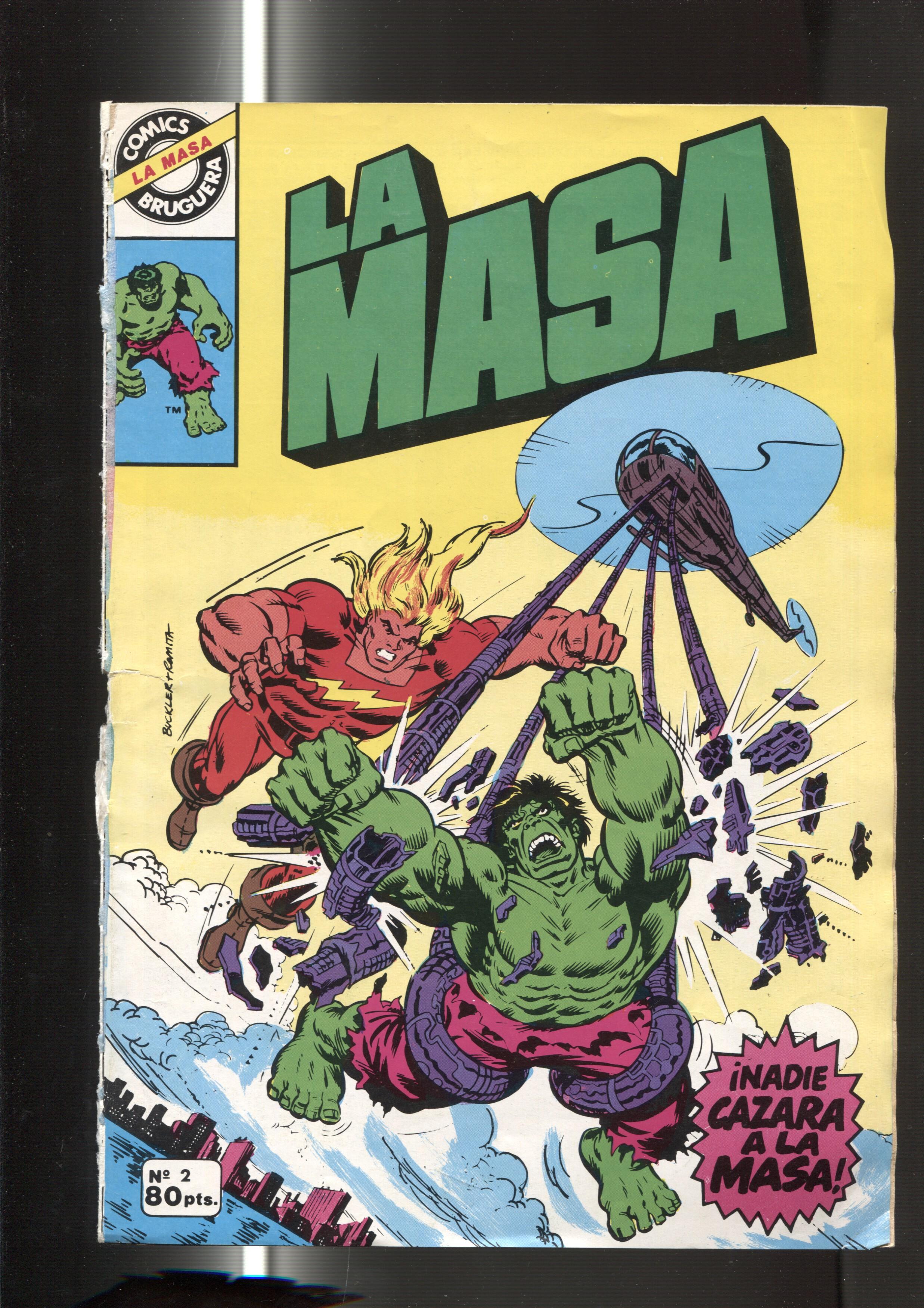 Comics Bruguera : La Masa numero 02 (numerado 3 en trasera, procede de retapado)