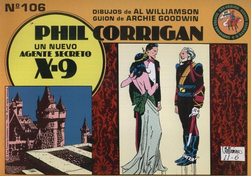 Eseuve: X-9.Phil Corrigan numero 6: tiras del 19.7.1968 al 1.1.1969