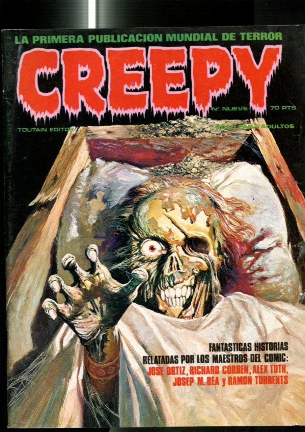 Revista Creepy numero 09: Bloodstar II por Corben, Ligeramente monstruosos por Jose Ortiz