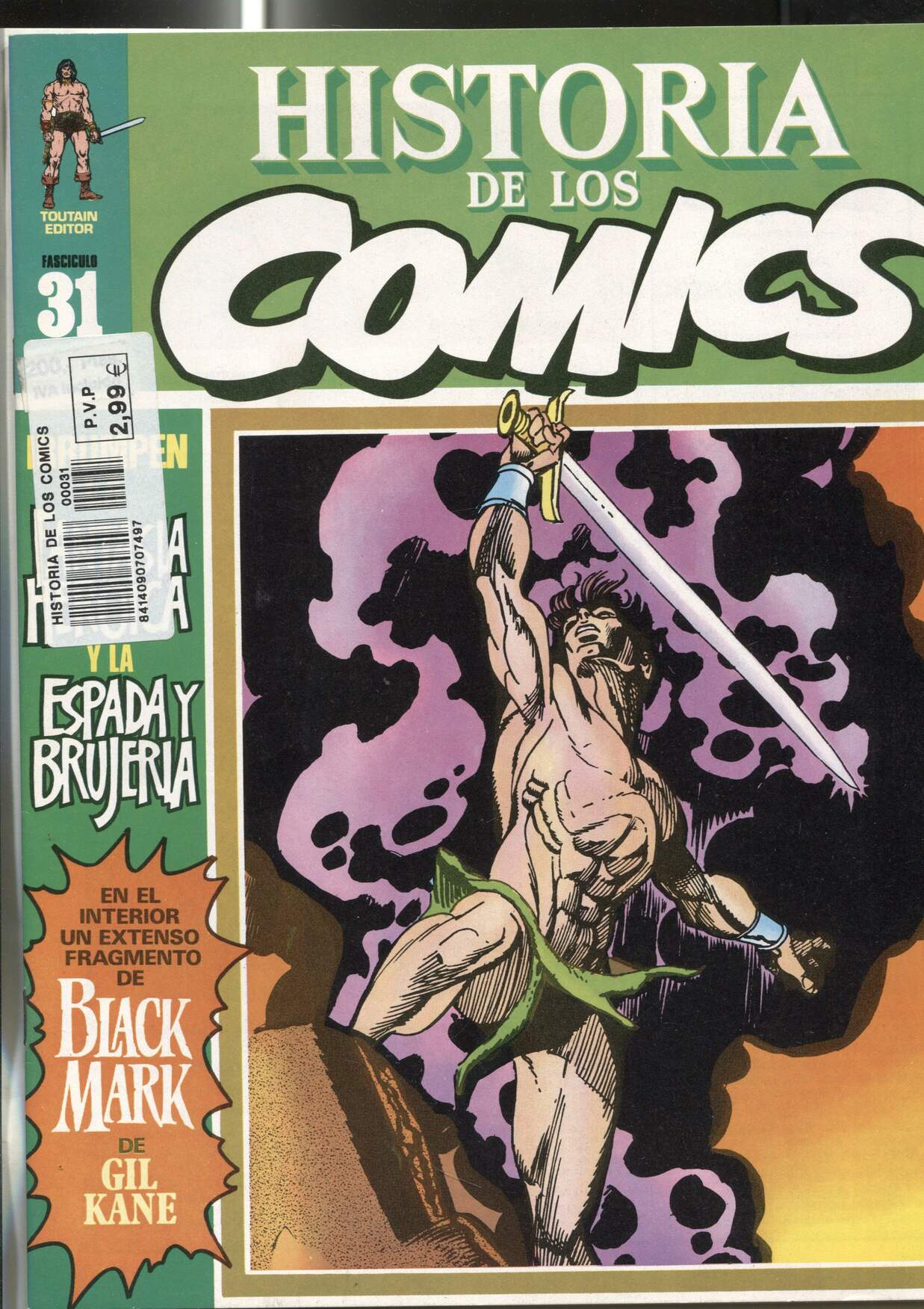 Historia de los comics numero 31: Espada y Brujeria