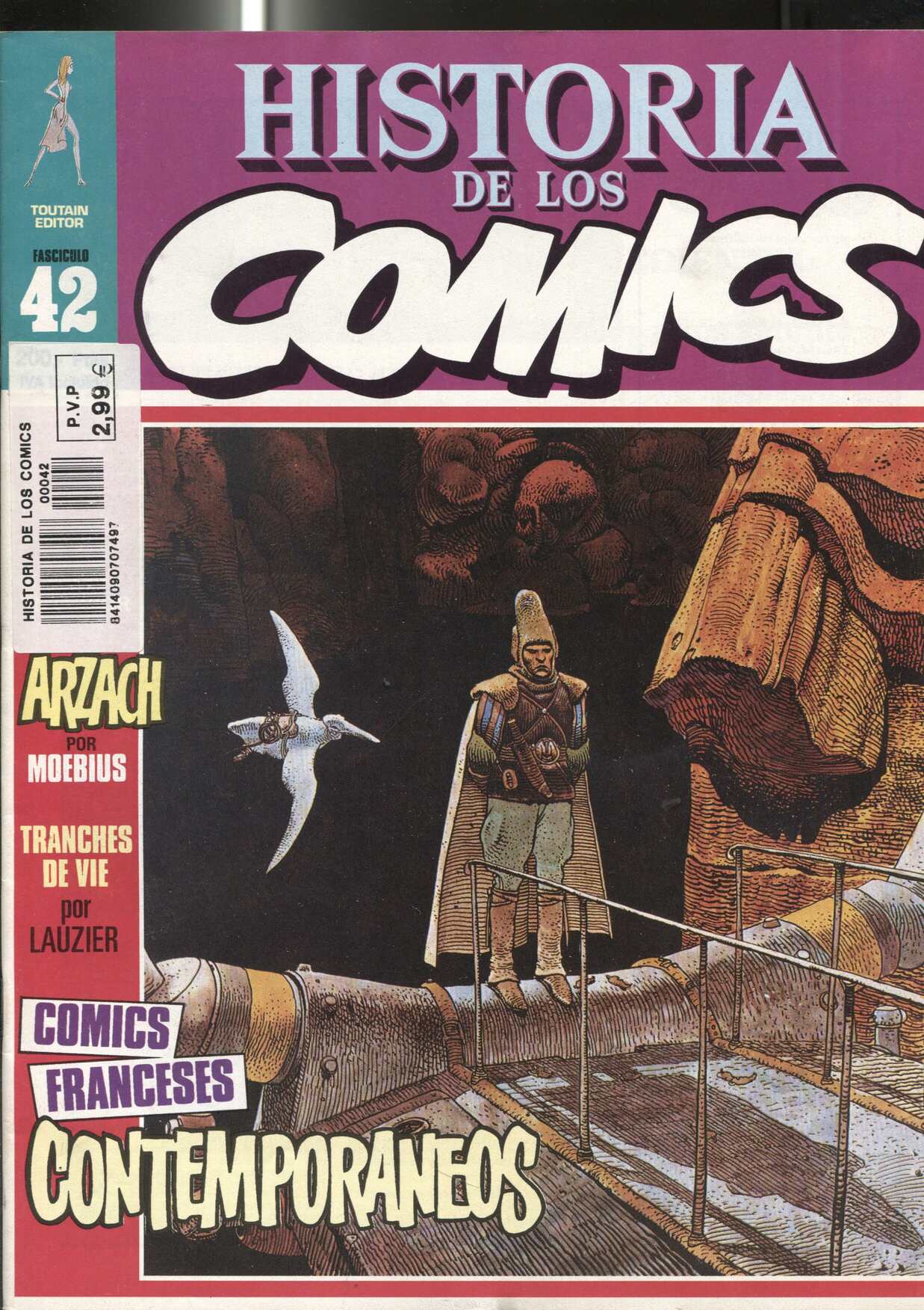 Fasciculo Historia de los comics numero 42: comics franceses contemporaneos: Arzach de Moebius