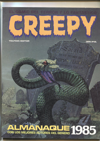 Toutain: Creepy almanaque 1985: articulo Stephen King y el cine