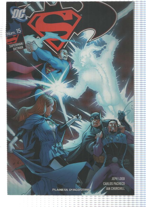 DC: Superman-Batman num 15 (Num 1 interior). Absolute Power. Jeph Loeb, Carlos Pacheco, Ivan Reis
