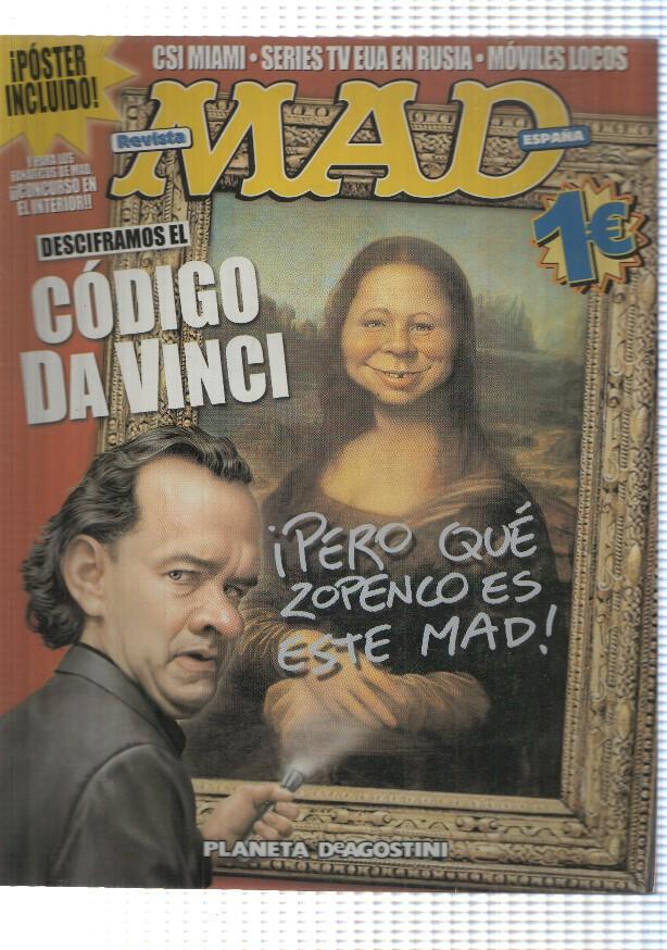 Revista: Mad num 1. Desciframos el Codigo Da Vinci, poster: Mona Lisa por Neuman