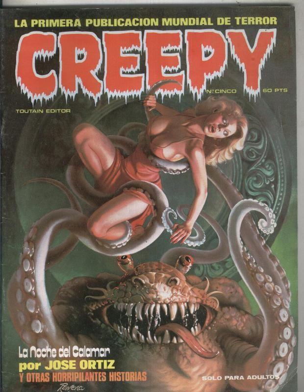 Revista Creepy numero 05: La noche del calamar de Jose Ortiz