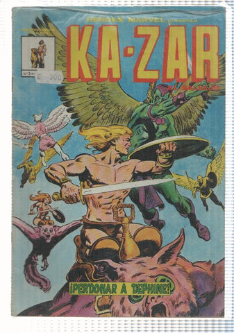 Mundicomics: Heroes Marvel numero 3: Kazar (numerado 1 atras)