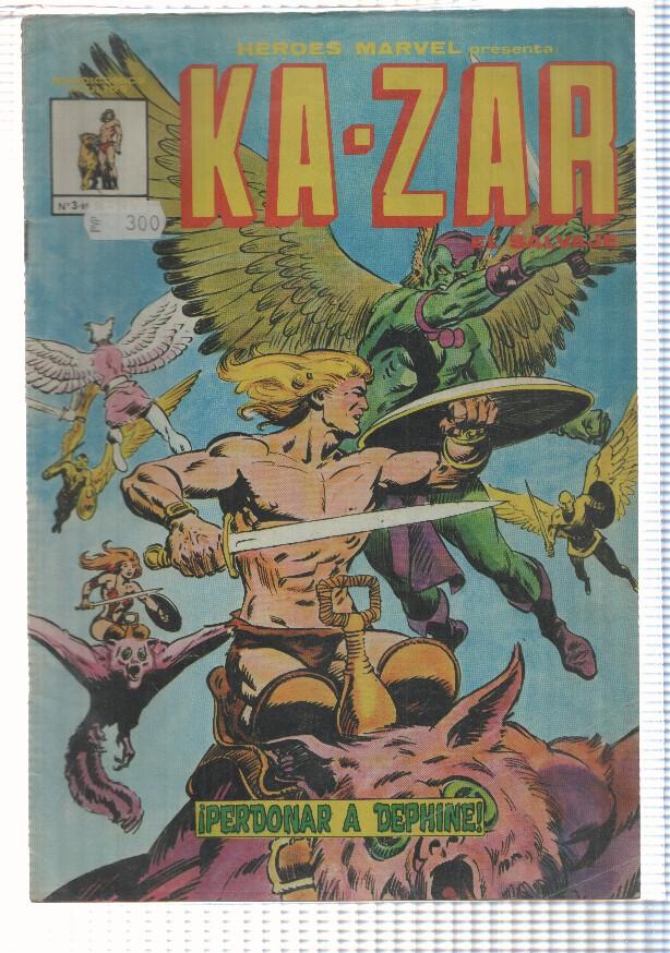 Mundicomics: Heroes Marvel numero 3: Kazar (numerado 2 atras)