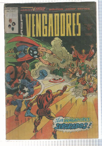 Vertice:: Los Vengadores volumen 2 numero 47 (numerado 1 en trasera)