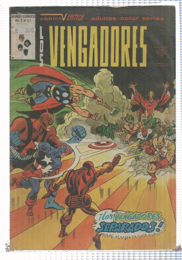 Vertice:: Los Vengadores volumen 2 numero 47 (numerado 2 en trasera)