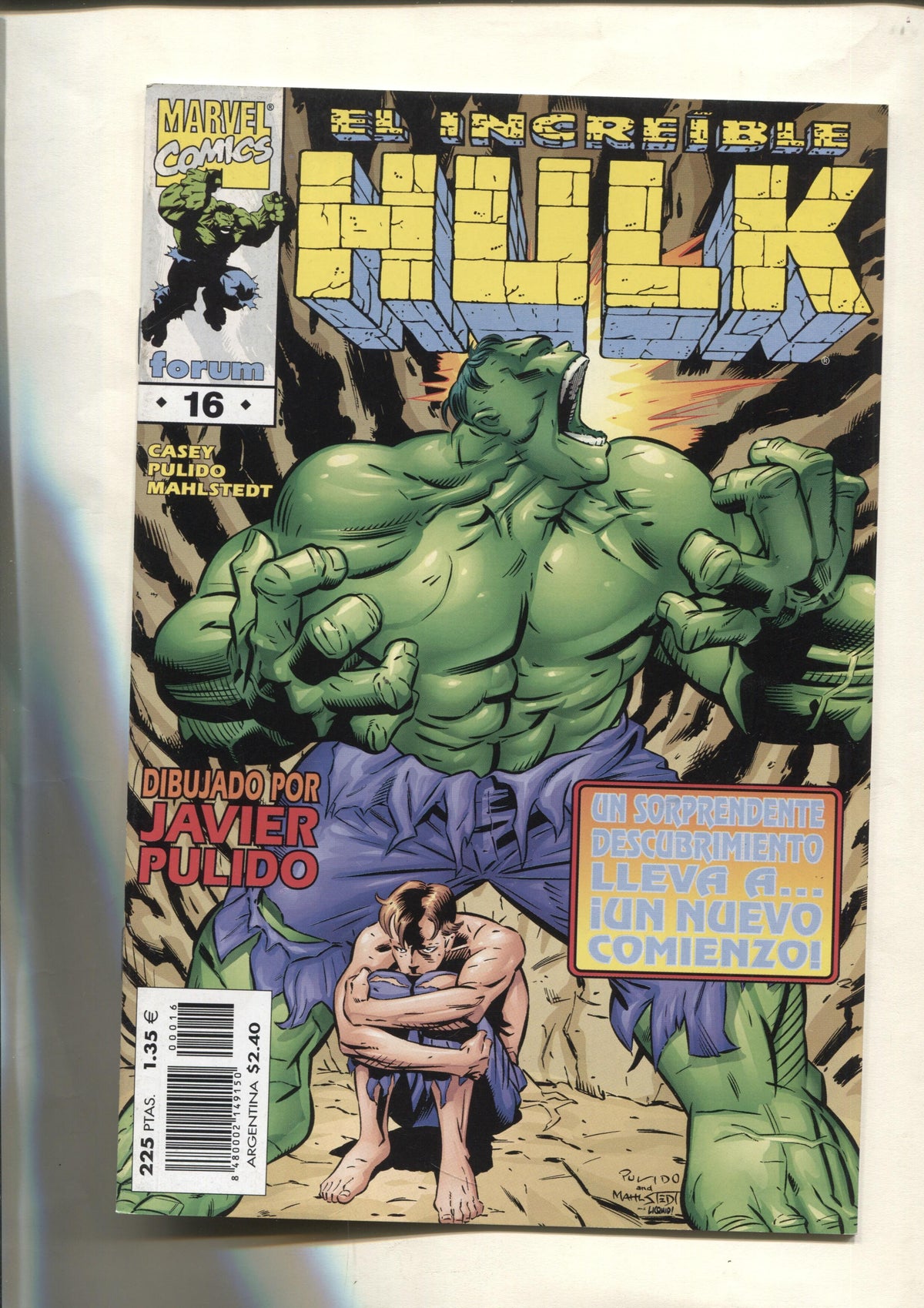 Planeta: El Increible Hulk volumen 3 numero 16; Una vida verde oscuro