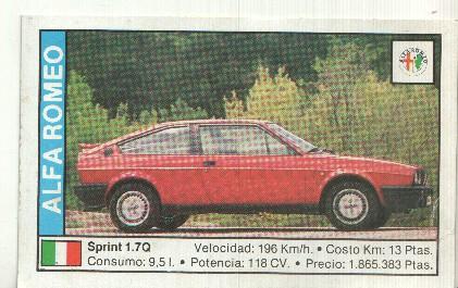 CROMO numero 001: Alfa Romeo Sprint 1.7.Q